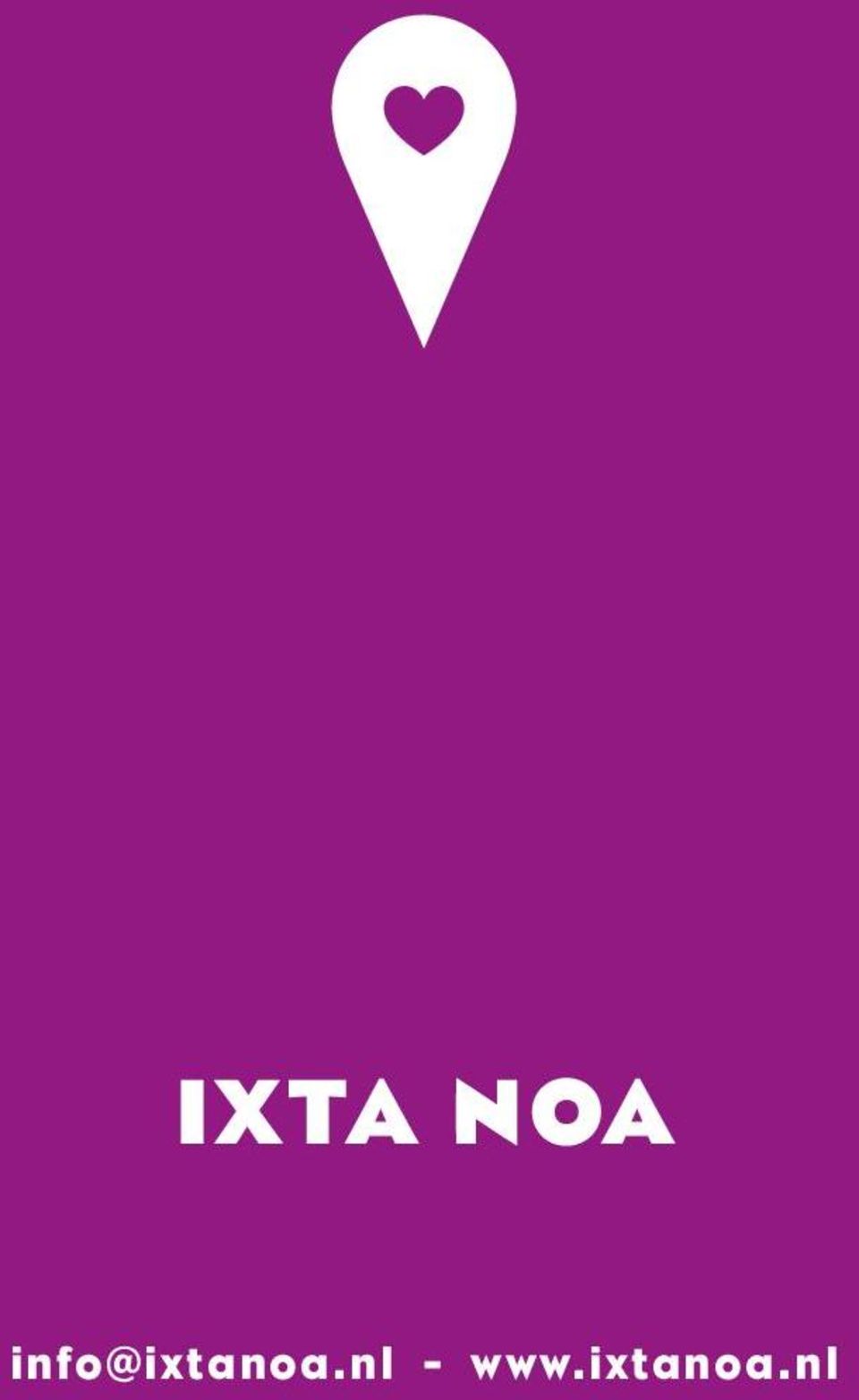 Afbeelding bevat logo van Ixta Noa evenals hun mail adress info@ixtanoa.nl en website www.ixtanoa.nl